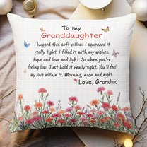 Hug This Pillow Wild Flower Gift For Kid Daughter Granddaughter - Personalized Pillow (Insert Included)