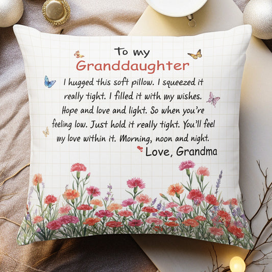 Hug This Pillow Wild Flower Gift For Kid Daughter Granddaughter - Personalized Pillow (Insert Included)