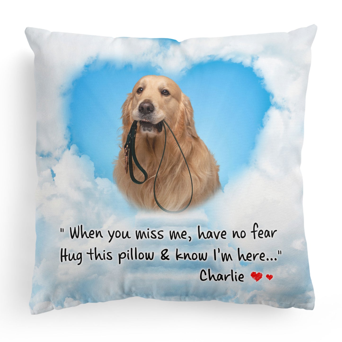 Hug This Pillow & Know I'm Here - Personalized Photo Pillow (Insert Included)