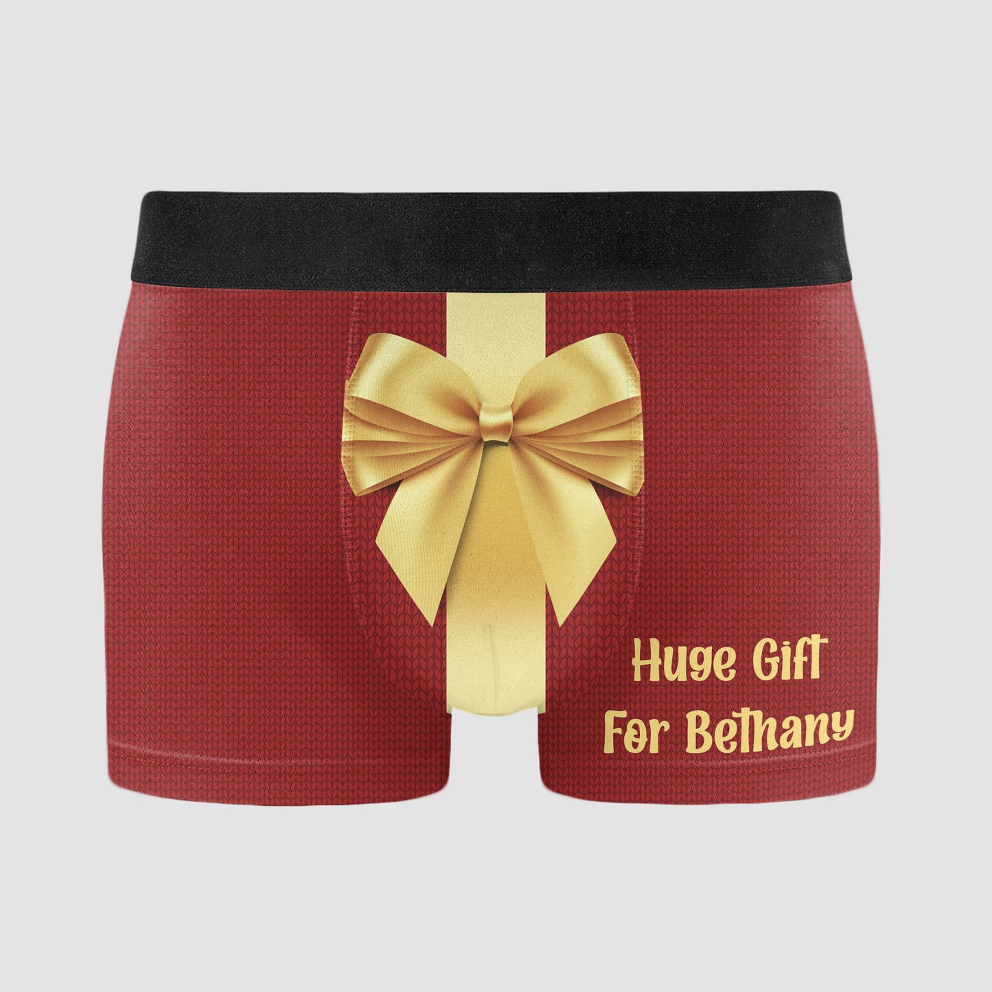 Huge Gift Christmas Version Gift For Husband, Boyfriend - Personalized Men's Boxer Briefs