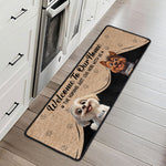 Human Just Live Here With Us - Personalized Runner Rug
