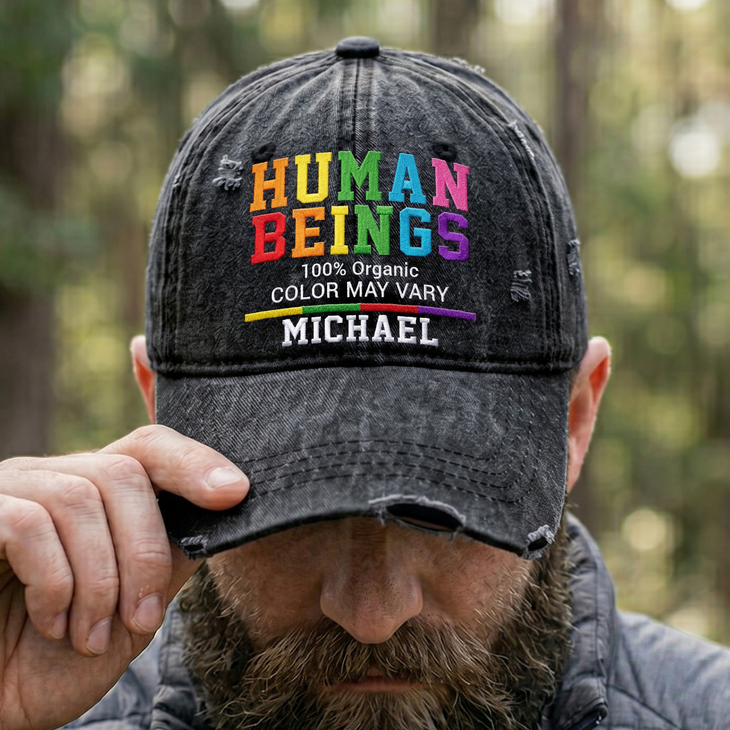Human-Beings-100%-Organic-Personalized-Cap-2