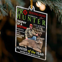 Hunter Of The Year! - Personalized Acrylic Ornament