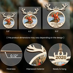 Hunting First Memorable Moment With Kid - Personalized Wooden Photo Ornament