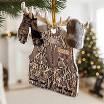 Hunting Gift For Him 2D Flat - Wooden Ornament