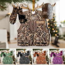 Hunting Gift For Him 2D Flat - Wooden Ornament