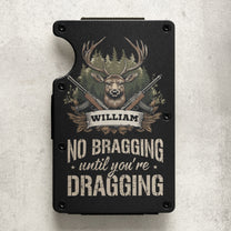 Hunting Solves Most Of My Problems - Personalized Metal Card Holder