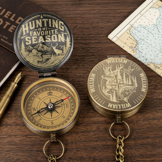 Hunting_Is_My_Favorite_Season_Personalized_Compass_1