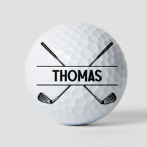 Husband Dad Papa Golf Legend For Golfers - Personalized Golf Ball