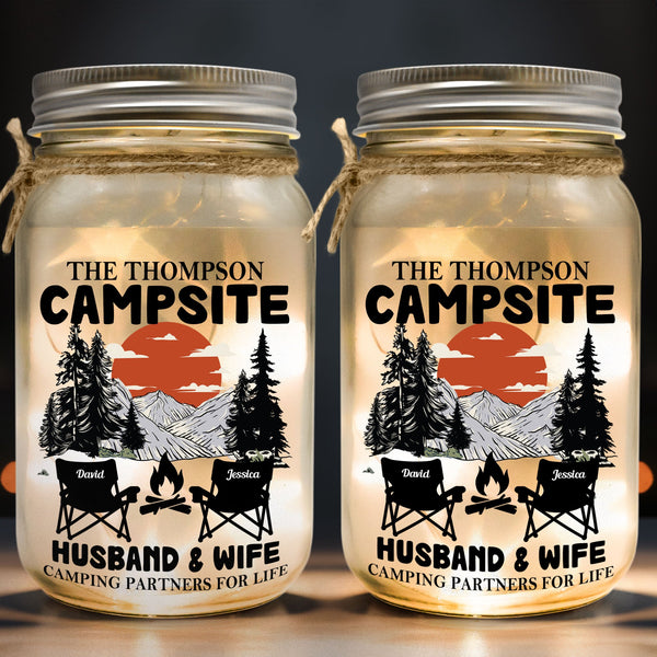 Personalized Camping Couple Shirt/Hoodie - Gift Idea For Camping Lover/Couple - Husband & Wife Camping Partners For Life We May Not Have It All Together But Together We Have It All