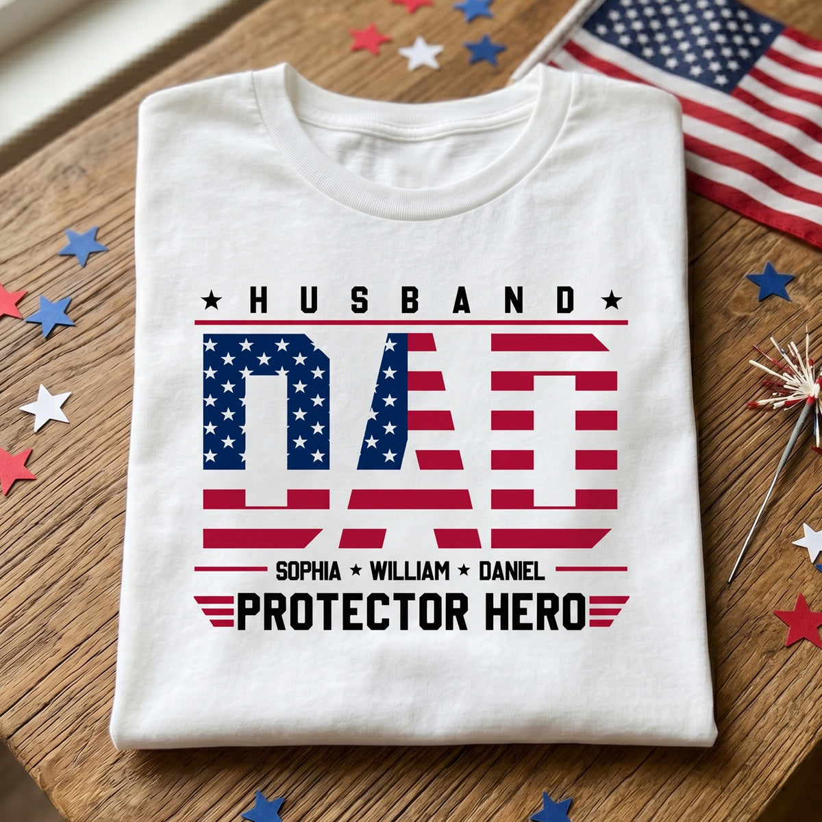 Husband-Dad-Hero-Usa-Flag-Gift-For-Dad-Grandpa-Patriotic-Dad-Personalized-Shirt-2