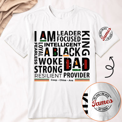 I Am A Black Dad - Personalized Shirt