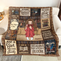 I Am A Bookaholic - Personalized Blanket