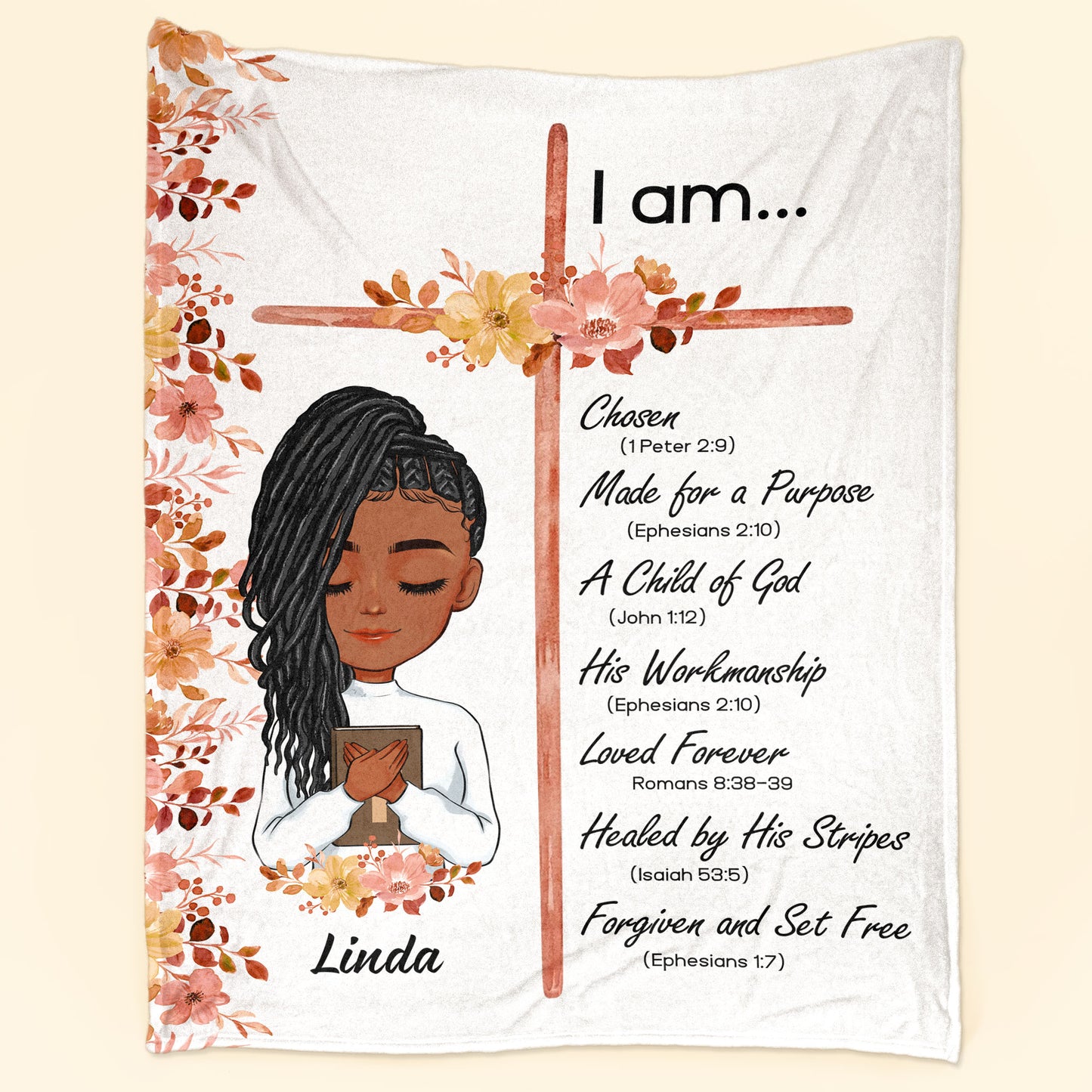 I Am A Child Of God Bible Verse - Personalized Blanket