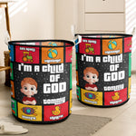 I Am A Child Of God Christian Kids Bible Quotes - Personalized Storage Basket