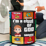 I Am A Child Of God Christian Kids Bible Quotes - Personalized Storage Basket