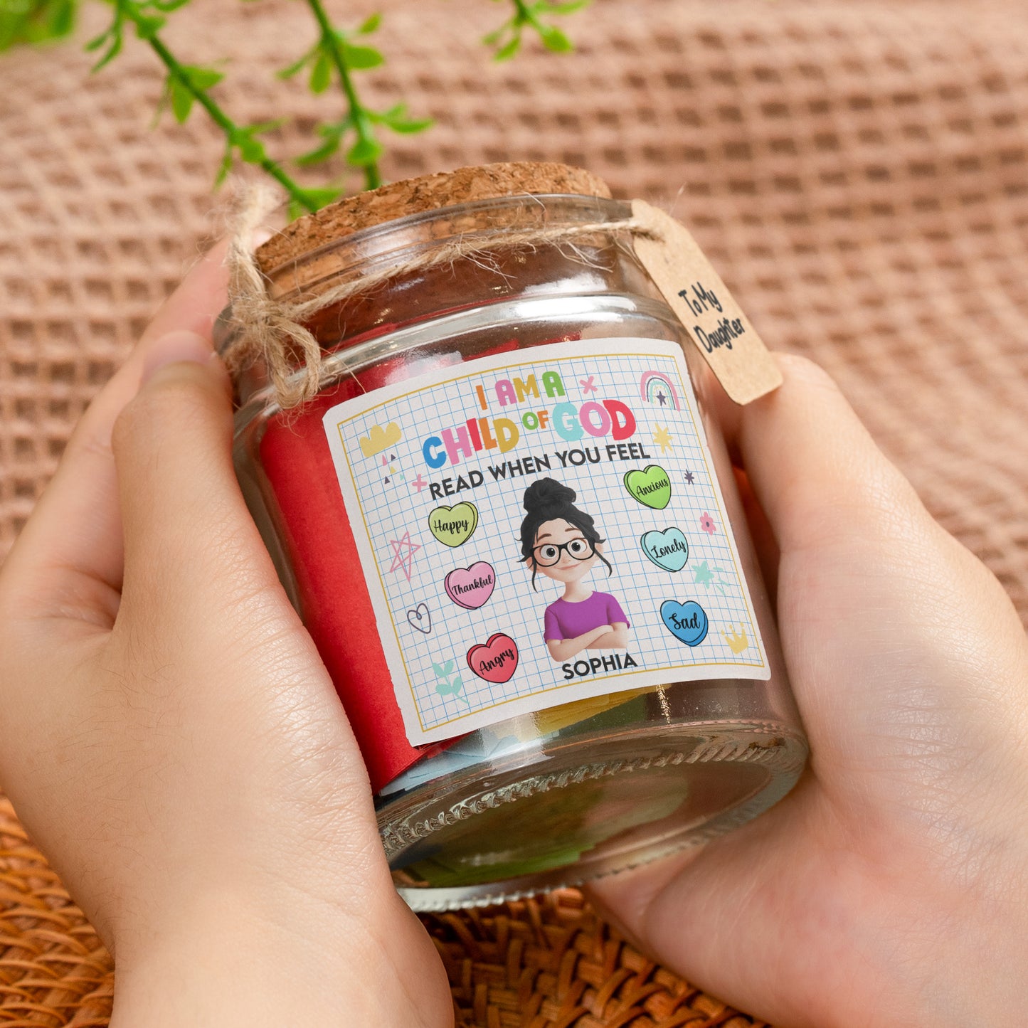 I Am A Child Of God - Read When You Feel - Personalized Bible Verse Jar