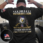 I Am A Veteran’s Son - Personalized Back Printed Shirt