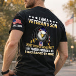 I Am A Veteran’s Son - Personalized Back Printed Shirt