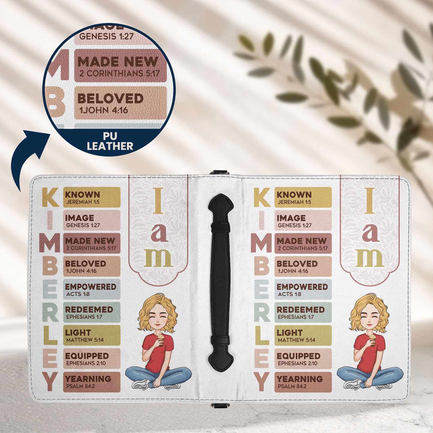 I Am Affirmation - Personalized Bible Cover