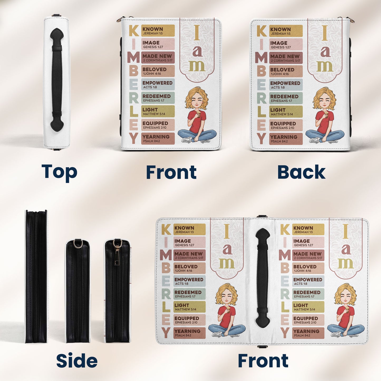 I Am Affirmation - Personalized Bible Cover