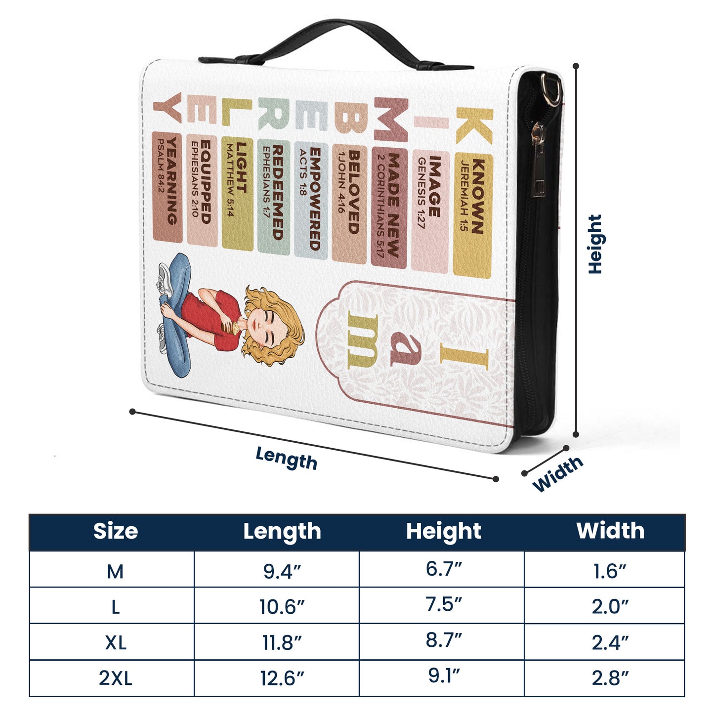 I Am Affirmation - Personalized Bible Cover