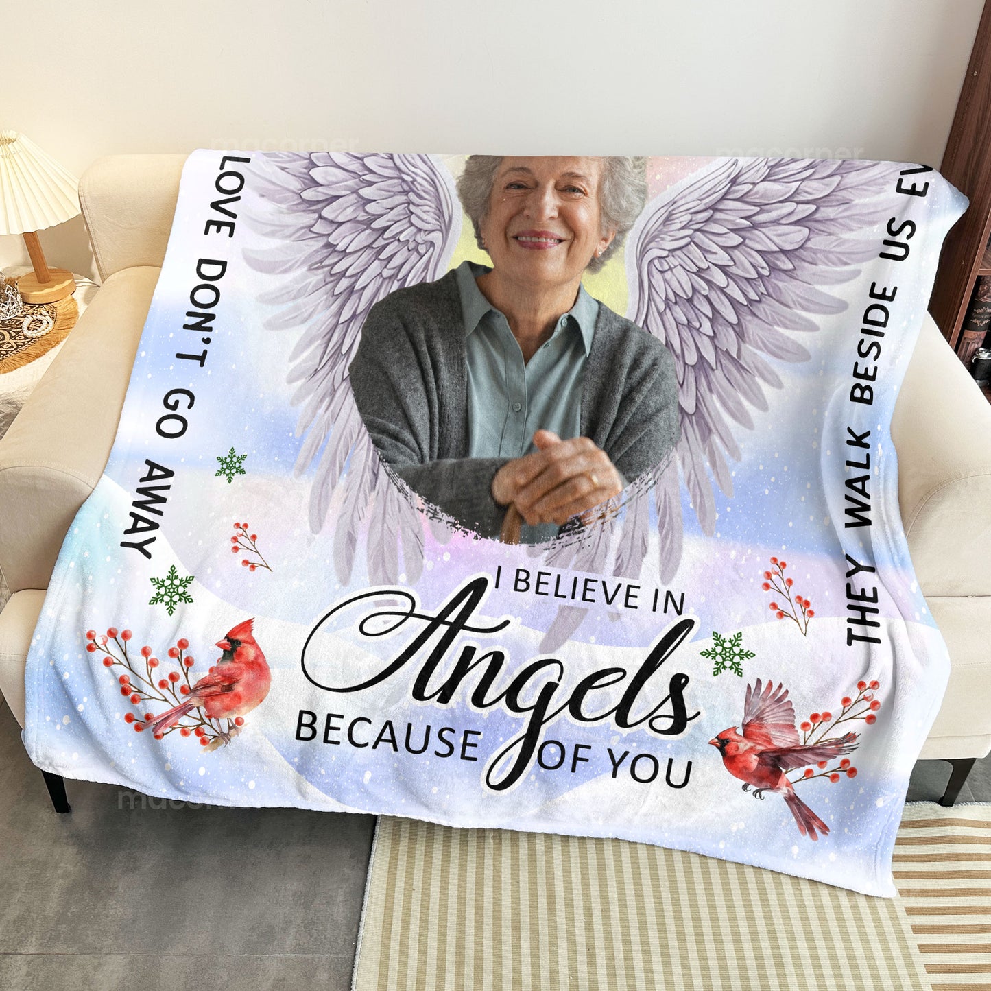 I Am Always With You A Hug From Heaven - Personalized Photo Blanket