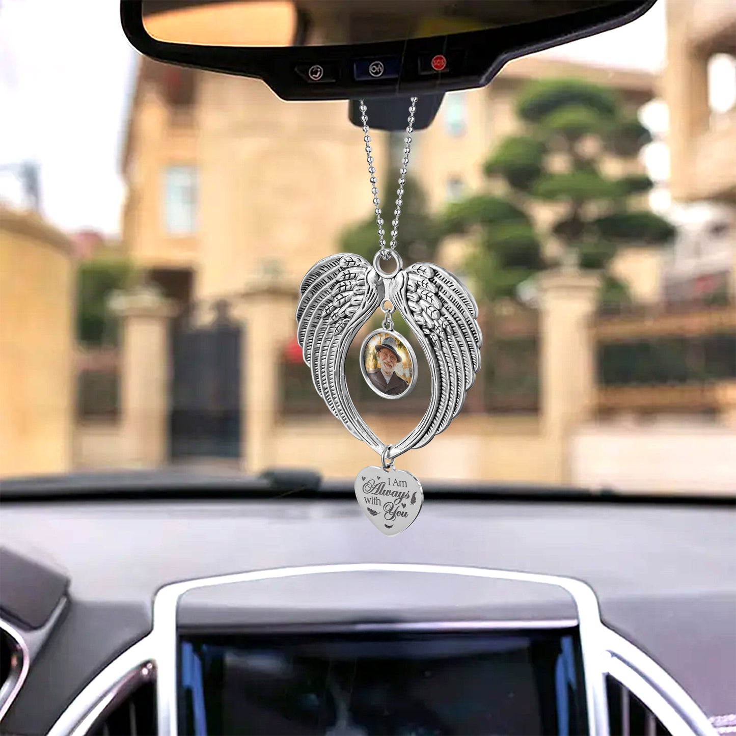 I Am Always With You - Custom Angel Wings Photo Ornament