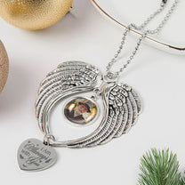 I Am Always With You - Custom Angel Wings Photo Ornament