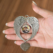 I Am Always With You - Custom Angel Wings Photo Ornament
