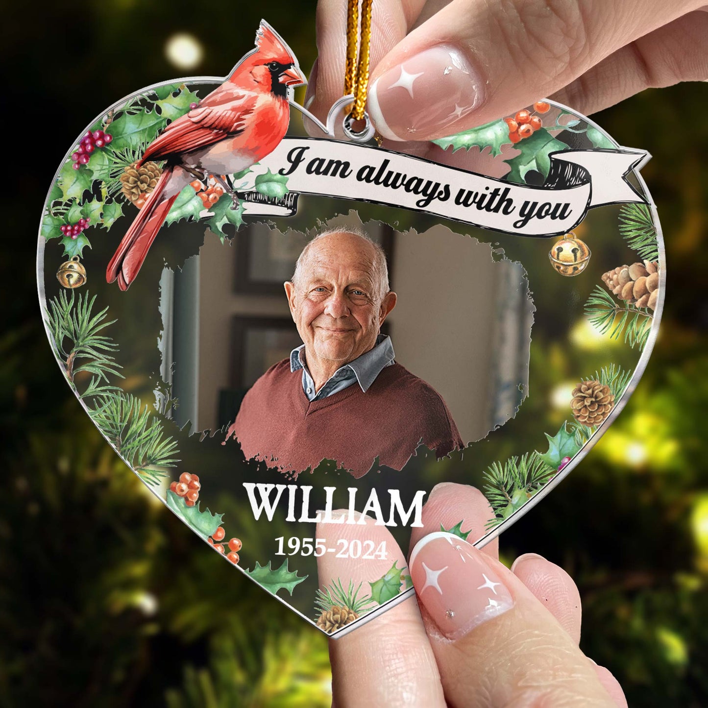 I Am Always With You - Personalized Acrylic Photo Ornament