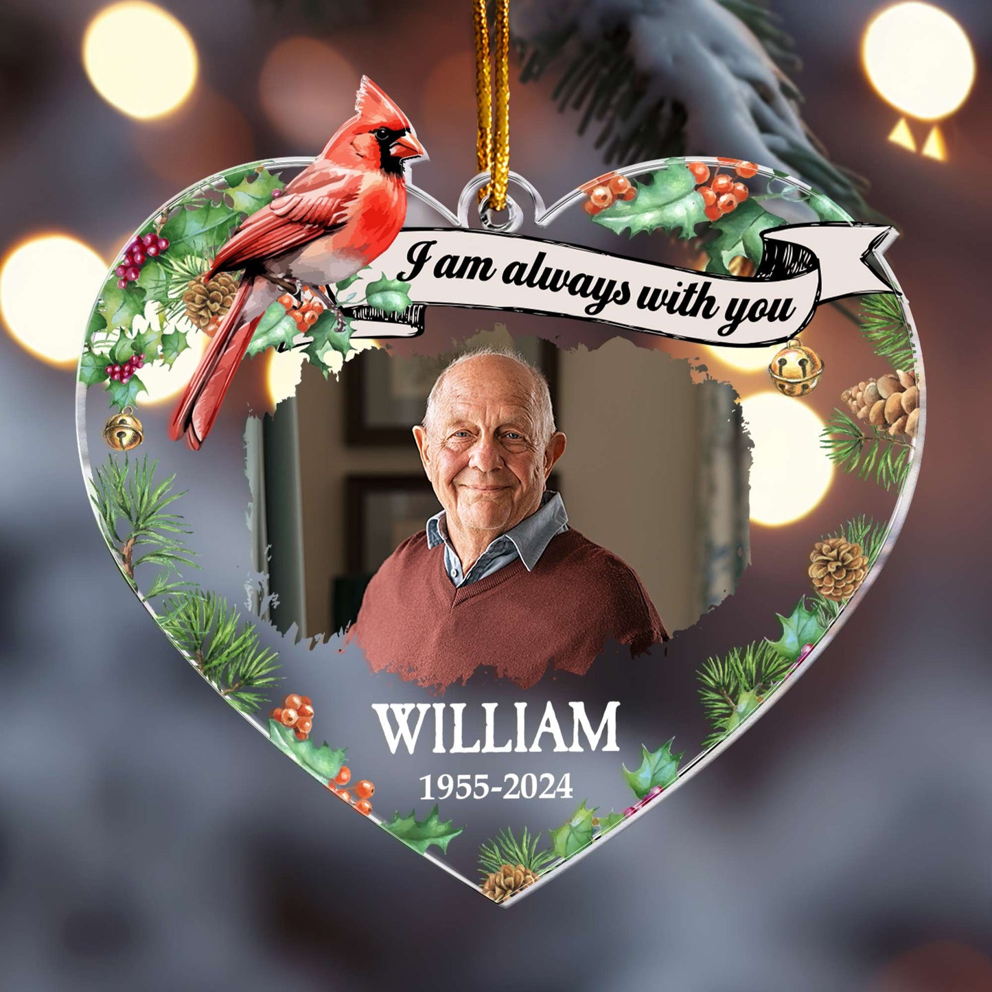 I Am Always With You - Personalized Acrylic Photo Ornament