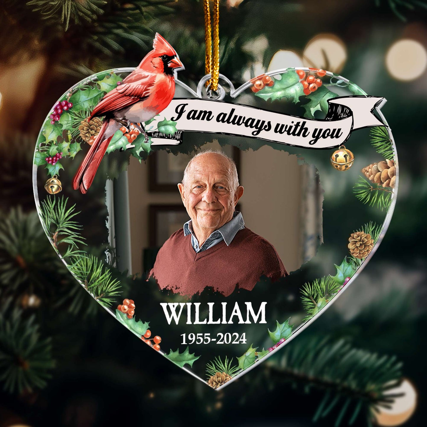 I Am Always With You - Personalized Acrylic Photo Ornament