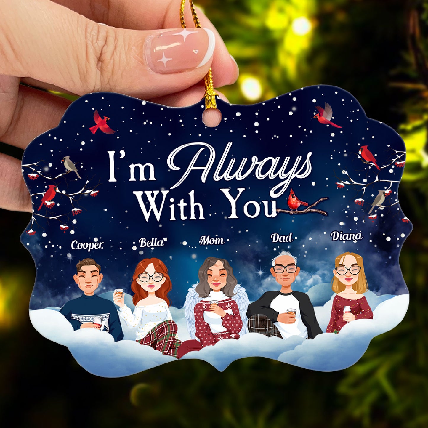 I Am Always With You - Personalized Aluminum Ornament