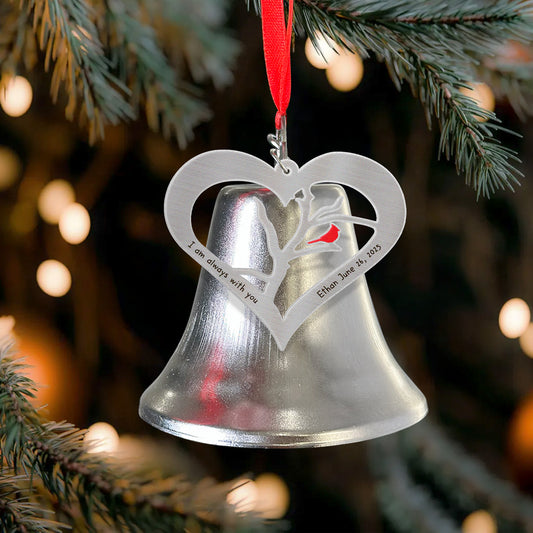 I Am Always With You - Personalized Bell Ornament With Charms