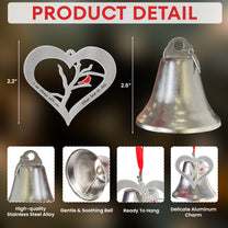 I Am Always With You - Personalized Bell Ornament With Charms