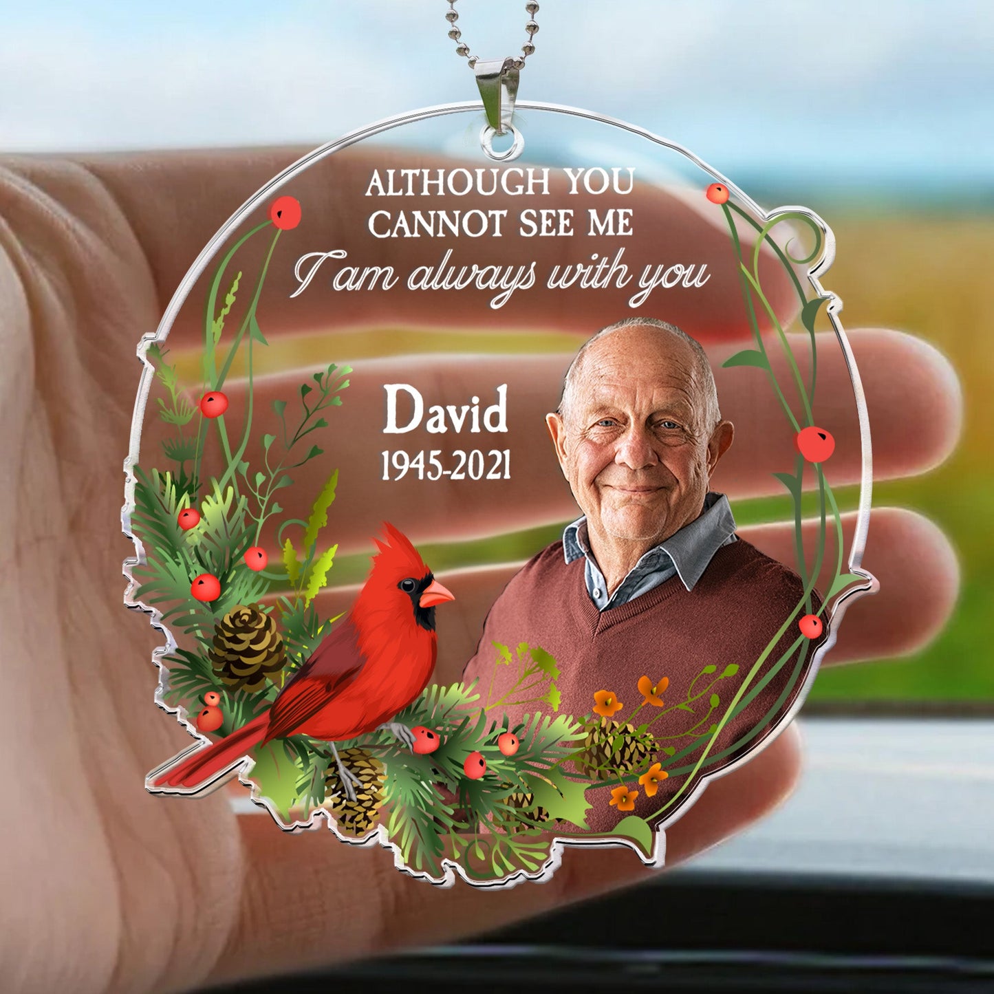 I Am Always With You - Personalized Car Photo Ornament