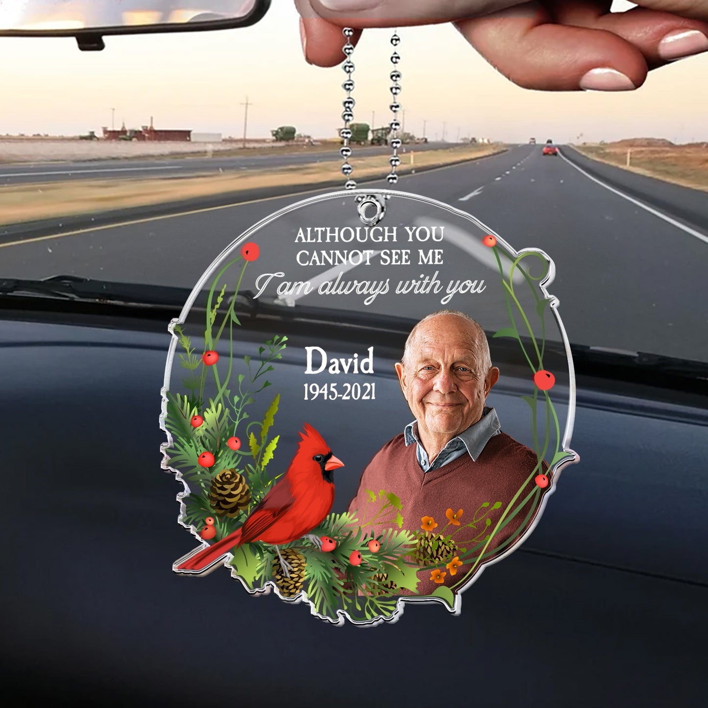 I Am Always With You - Personalized Car Photo Ornament