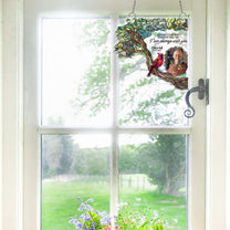 I Am Always With You - Personalized Photo Window Corner Suncatcher