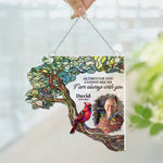 I Am Always With You - Personalized Photo Window Corner Suncatcher