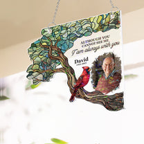 I Am Always With You - Personalized Photo Window Corner Suncatcher
