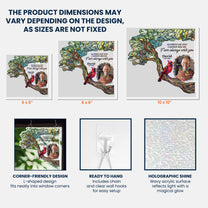 I Am Always With You - Personalized Photo Window Corner Suncatcher