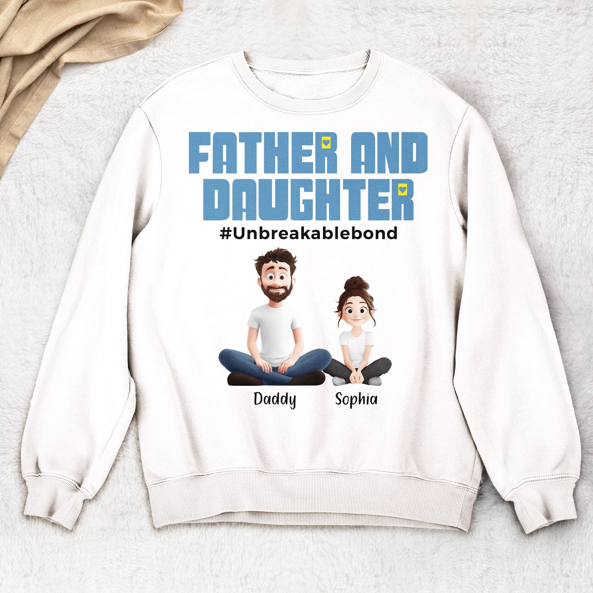 Father And Daughter #Unbreakablebond New Version - Personalized Shirt