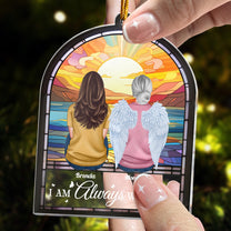 I Am Always With You Stained Glass Style - Personalized Acrylic Ornament