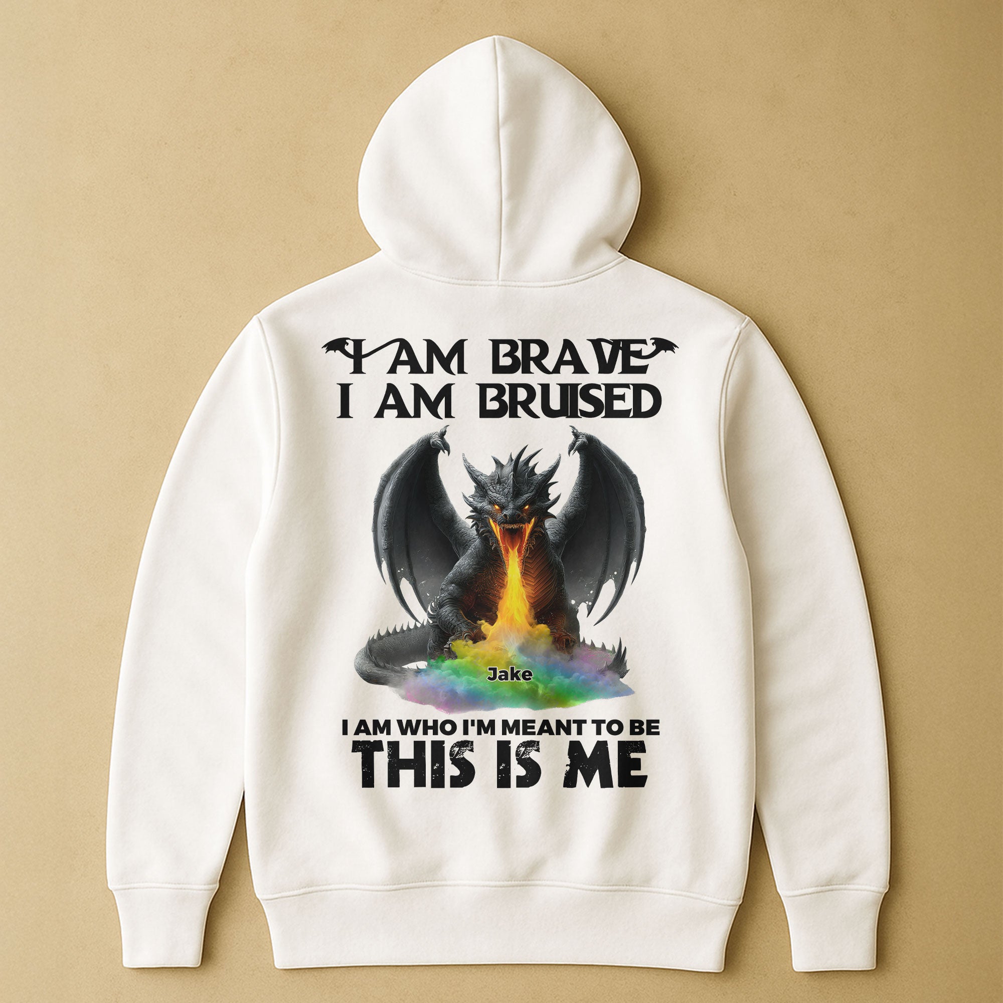 I Am Brave I Am Bruised This Is Me - Personalized Back Printed Shirt