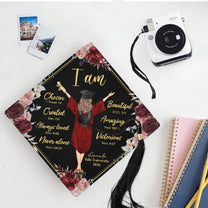 I Am Chosen Created Loved - Personalized Graduation Cap Topper