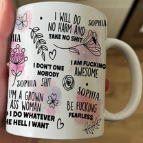 I Am F*cking Perfect Just The Way I Am Affirmations Gift - Personalized Mug