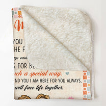 I Am Here For You Always Sister - Personalized Blanket