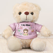 I Am - Kid Affirmations - For Son, Daughter - Teddy Bear With Personalized Shirt