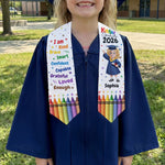 I Am Kind Affirmation Kinder Prek Graduation - Personalized Graduation Stole